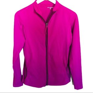 TUFF ATHLETICS Active Zip Jacket With Pockets Pink Size Medium